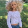 Barbie in White Diamond Sweater