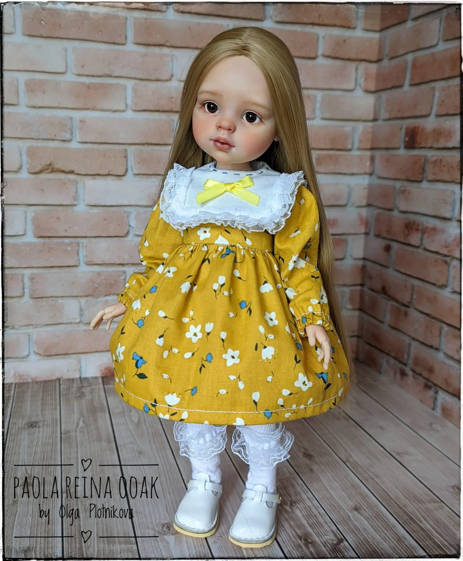 Paola Reina OOAK Karla, collectible doll handmade, 13