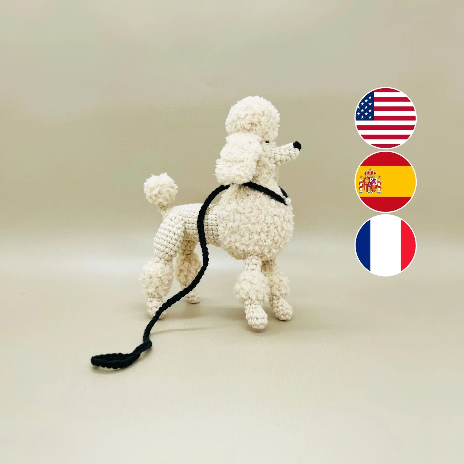 poodle crochet pattern, Amigurumi dog pattern