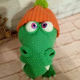 Dragon crocheted