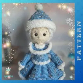 Crochet Christmas Amigurumi Snowflake Doll Pattern English Tutorial