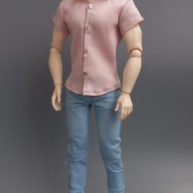 Adonis doll outfit pink short sleeve shirt