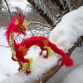 Red Dragon. Art doll. Sale is open. OOAK