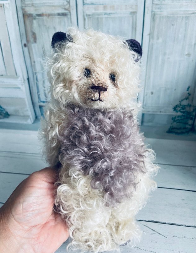 lilac teddy bear