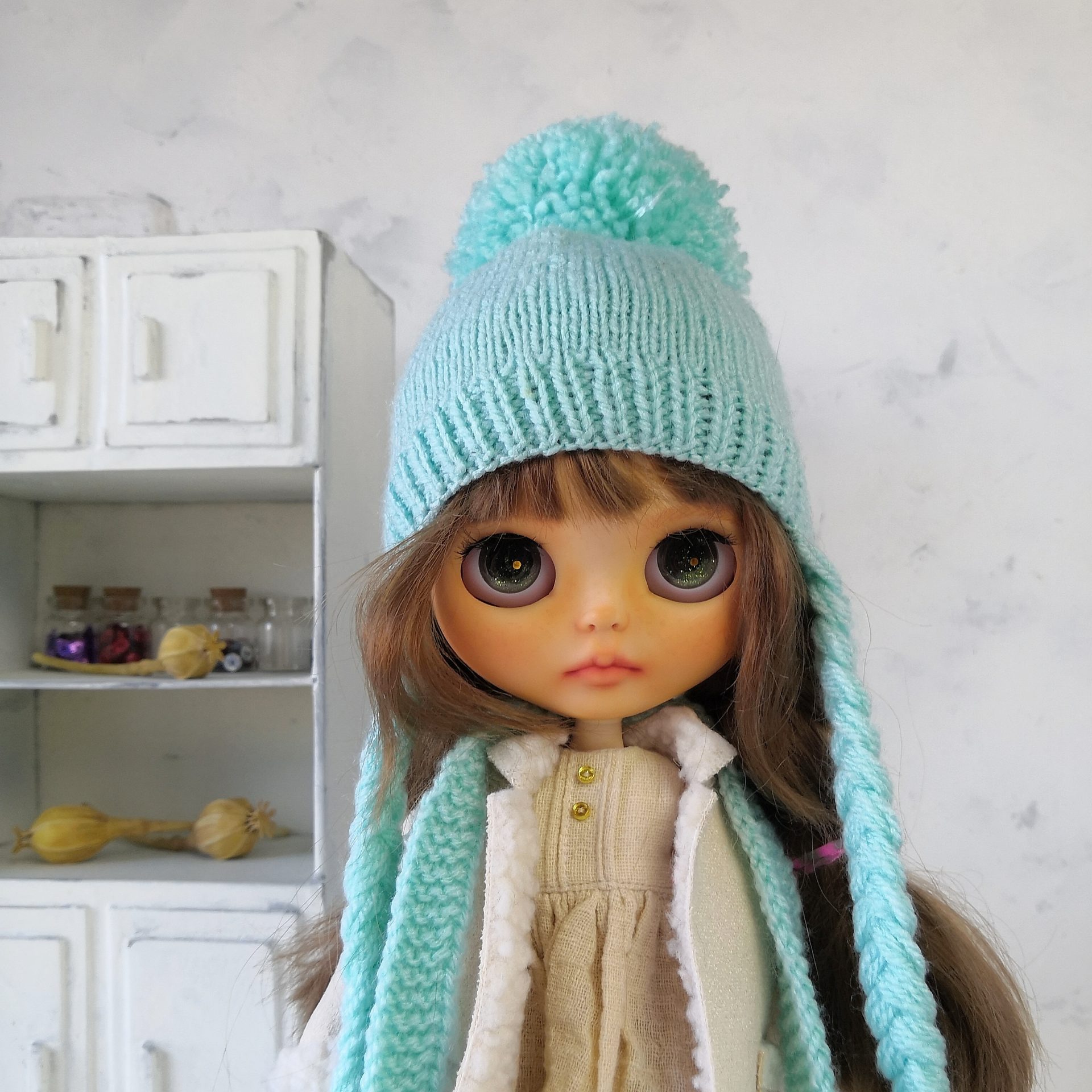 Outlet Blythe set Blythe Rustic hat + doll sweater Blythe outfit Blythe dolls clothes Tenderness Doll clothes set Blythe outfit Doll hat for Blythe