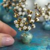 TUTORIAL Miniature cotton sprig with air dry clay