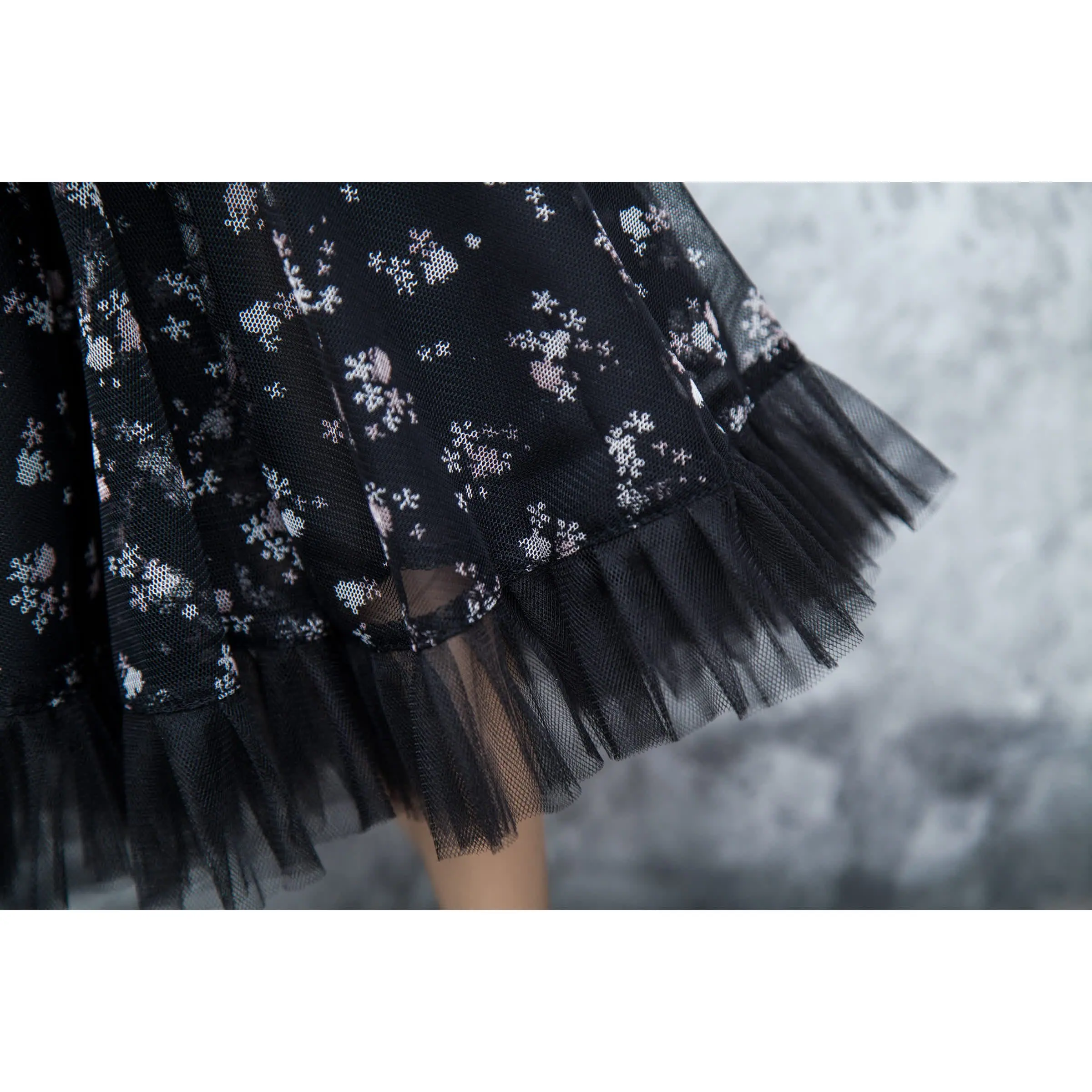 Black-Flowers Tulle Dress for 1/3 SD BJD (Iplehouse SiD 4 8.jpg