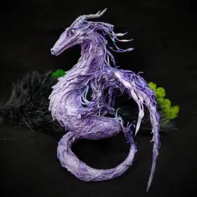 Lilac dragon. Handmade figurine