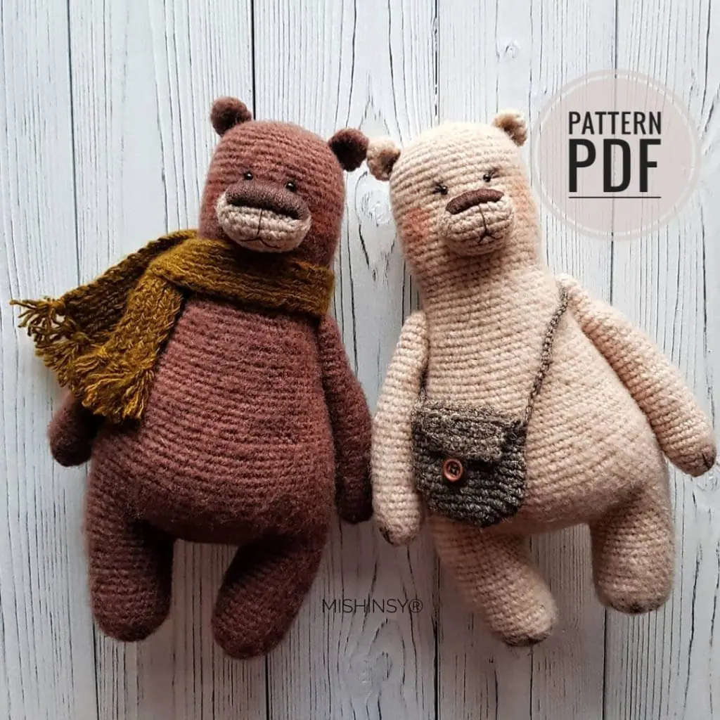 3rd place – Bear and She-Bear Crochet Pattern 2 in 1