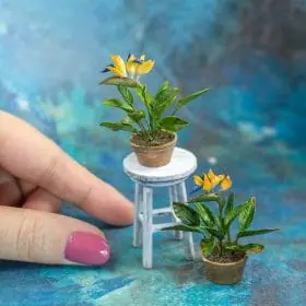 TUTORIAL miniature bird of paradise plant with polymer clay