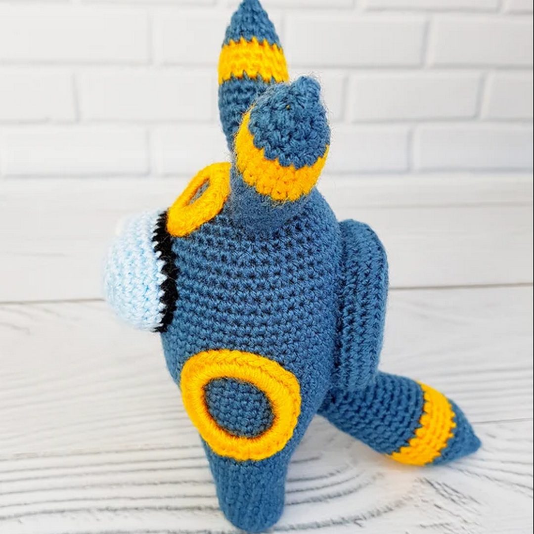 Amigurumi toy pattern Pokemon Umbreon. Crochet toy