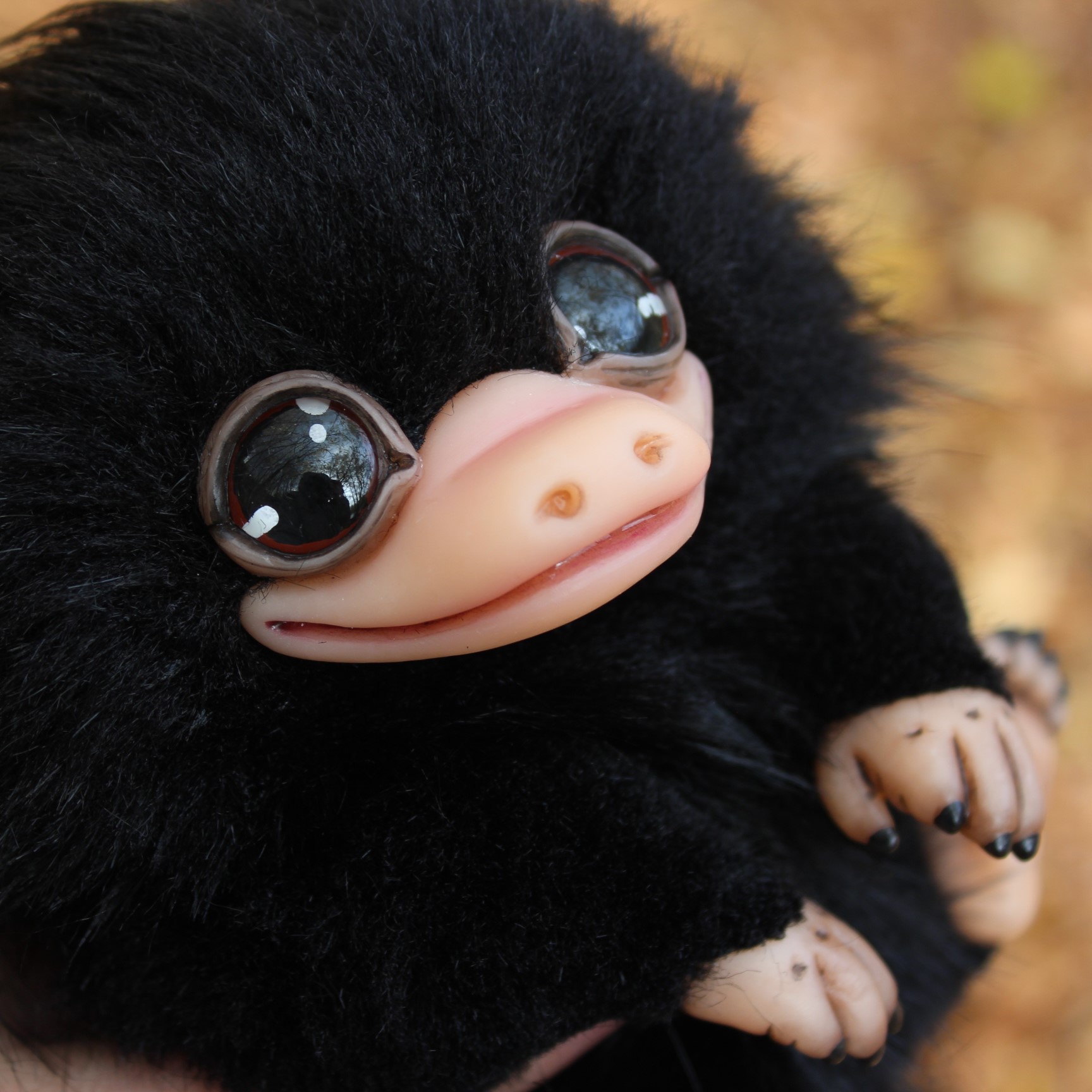 Black baby Niffler plush Fantastic beasts doll