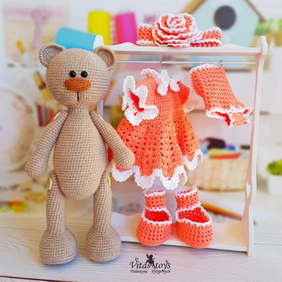 Amigurumi toy pattern dress for toy Crochet toy pattern