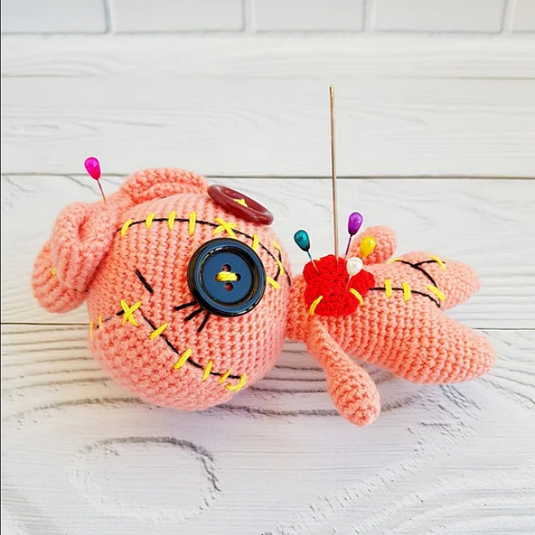 Amigurumi doll pattern Little Voodoo Girl Crochet toy 2 Amigurumi doll