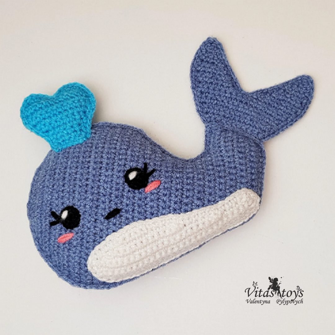 Blue fish Crochet pattern | Amigurumi crochet pattern | PDF digital file  instant download