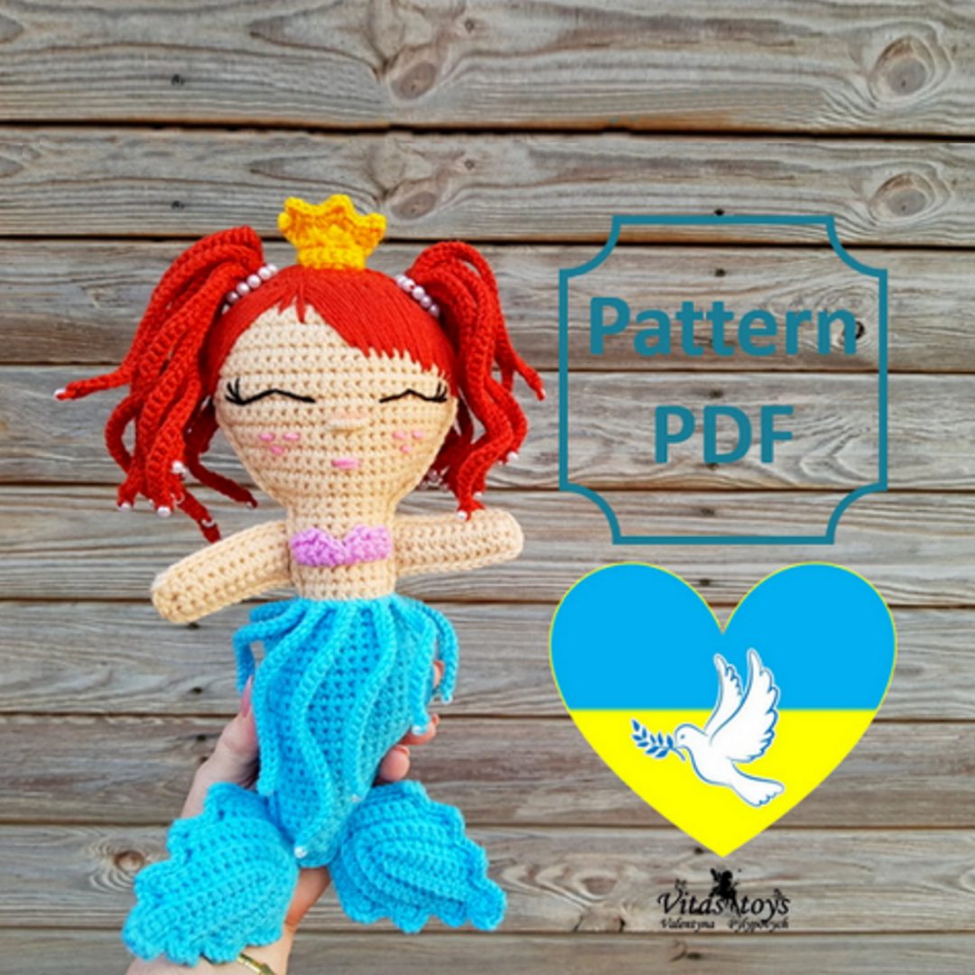 Ragdoll mermaid crochet sales pattern