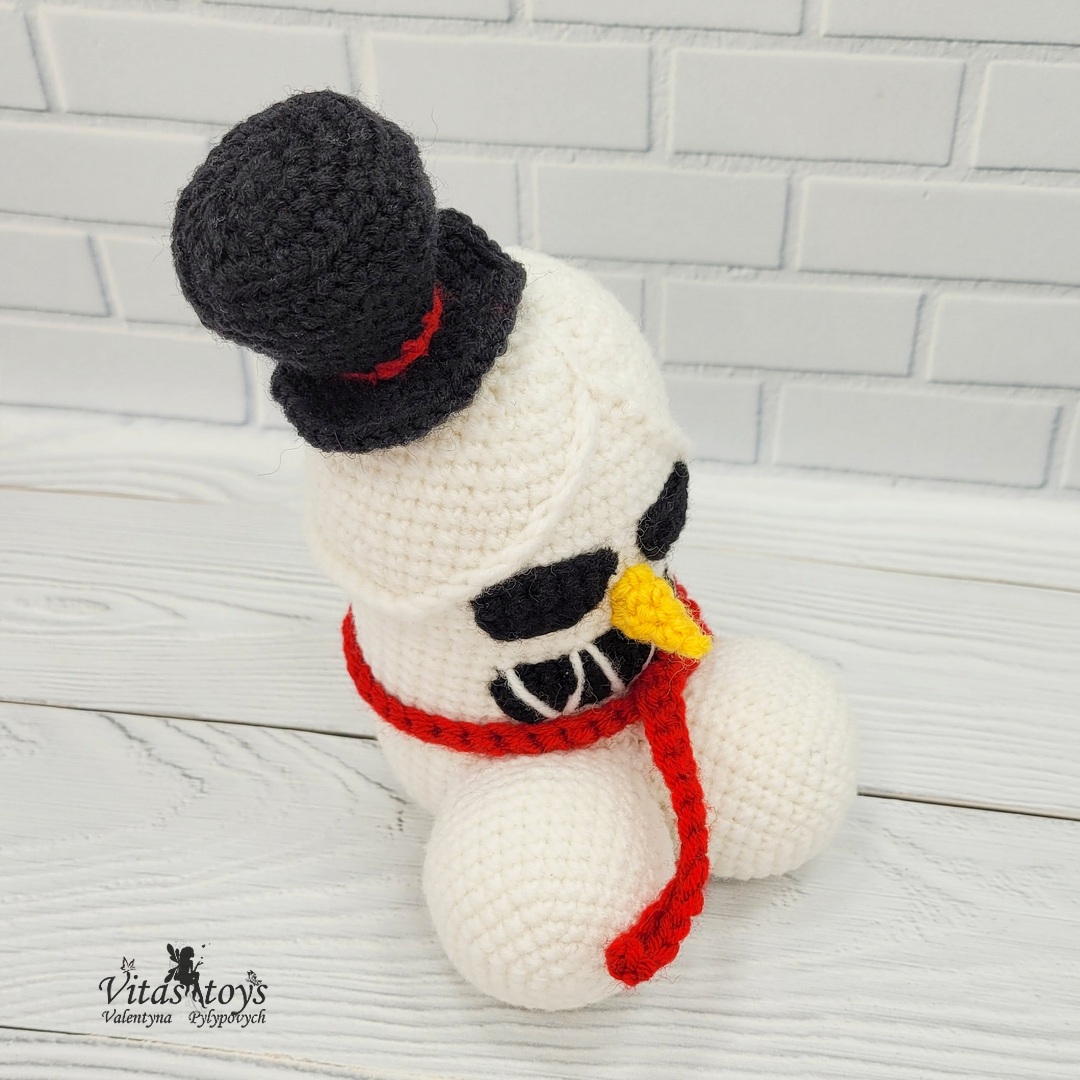 Amigurumi toy pattern Angry Penis-Snowman Crochet toy 9 crochet toy pattern