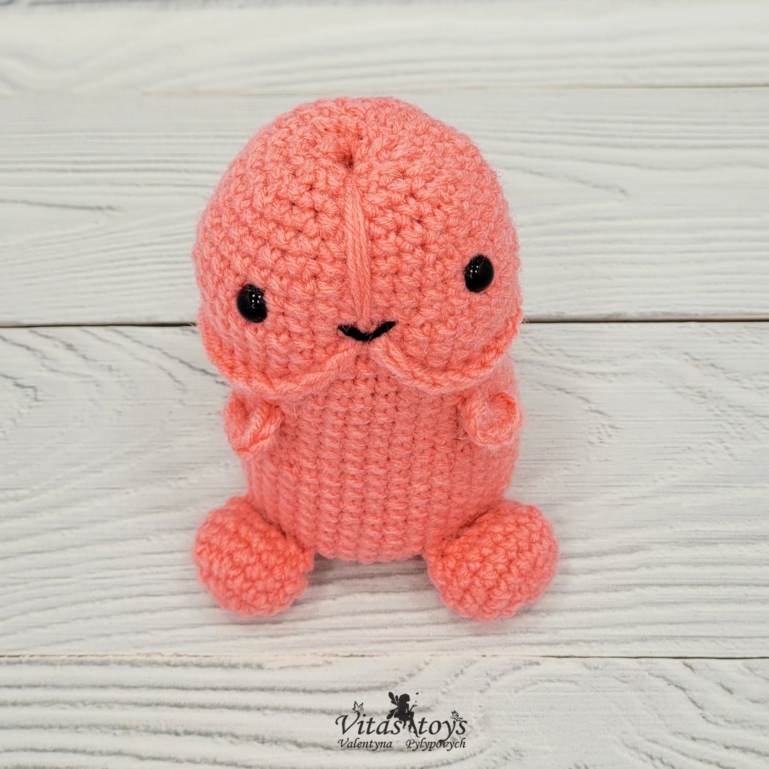 Crochet Penis Amigurumi - Positive Crochet Penis with Custom Tag