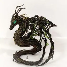 Green dragon figurine