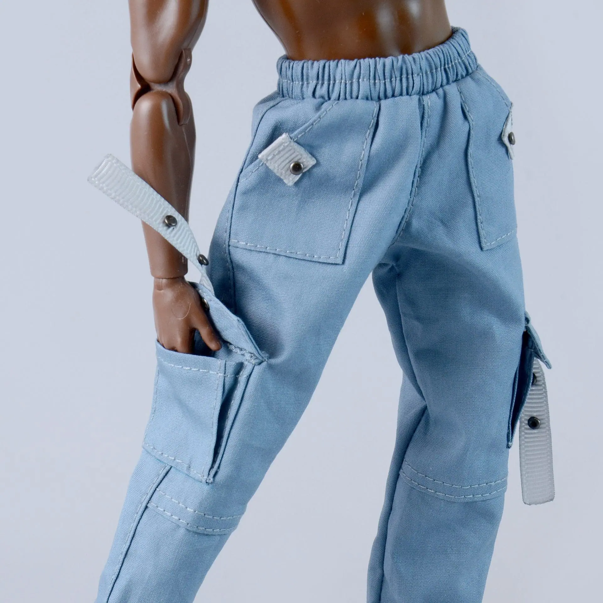Cargo pants for Barbie Ken (color - dark blue)