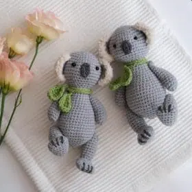 Mini toy crochet pattern koala