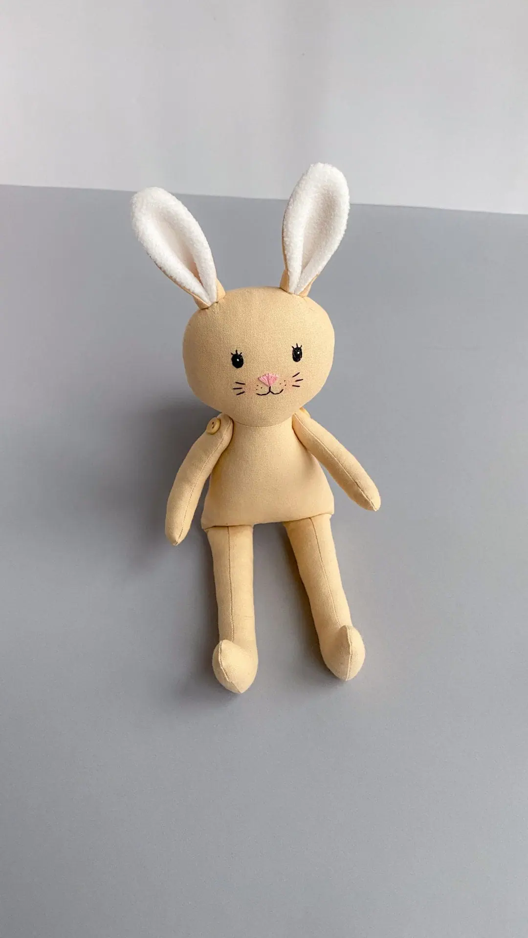 Handmade soft toy bunny with clothes, cloth bunny for Easter gift 2 img 3011.jpg