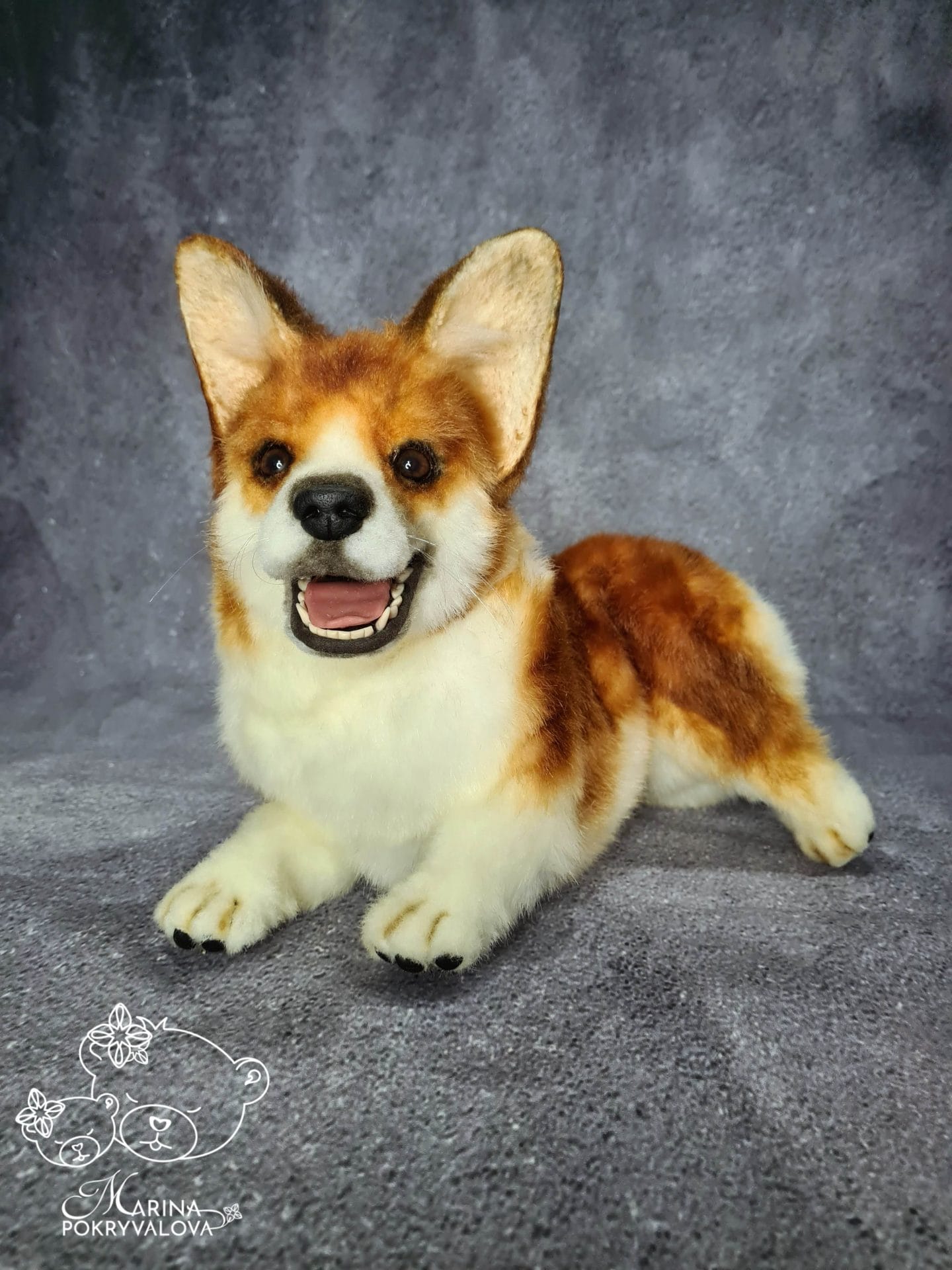 Life size corgi stuffed animal deals