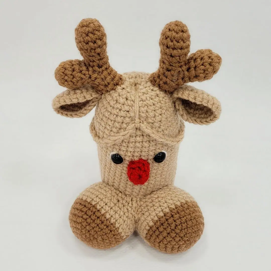 Amigurumi toy pattern Funny Penis Reindeer crochet toy 7 penis plush pattern