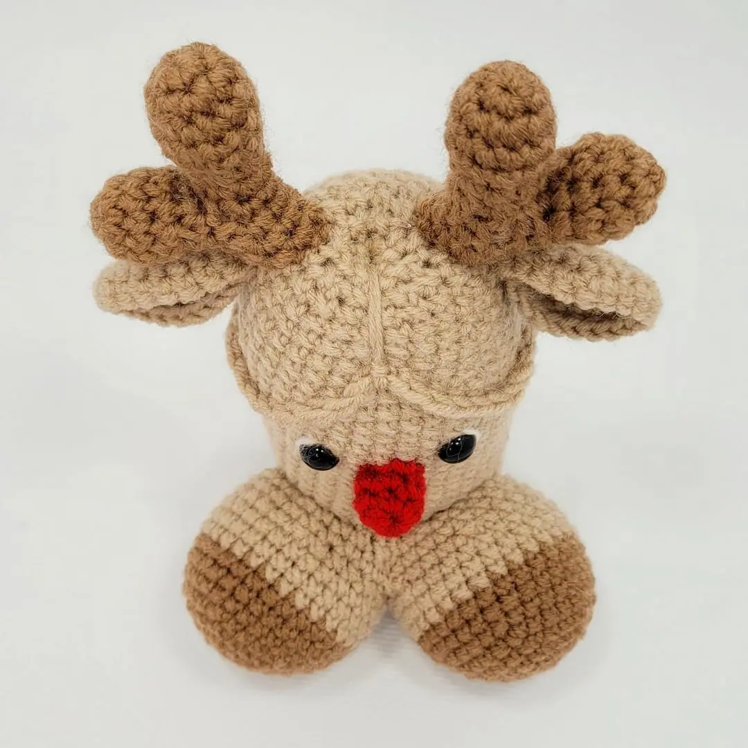 Amigurumi toy pattern Funny Penis Reindeer crochet toy 9 Amigurumi dick