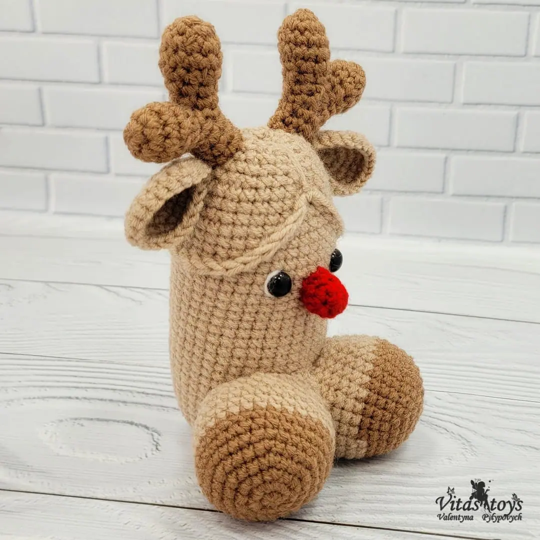 Amigurumi toy pattern Funny Penis Reindeer crochet toy 9 crochet fun unisex