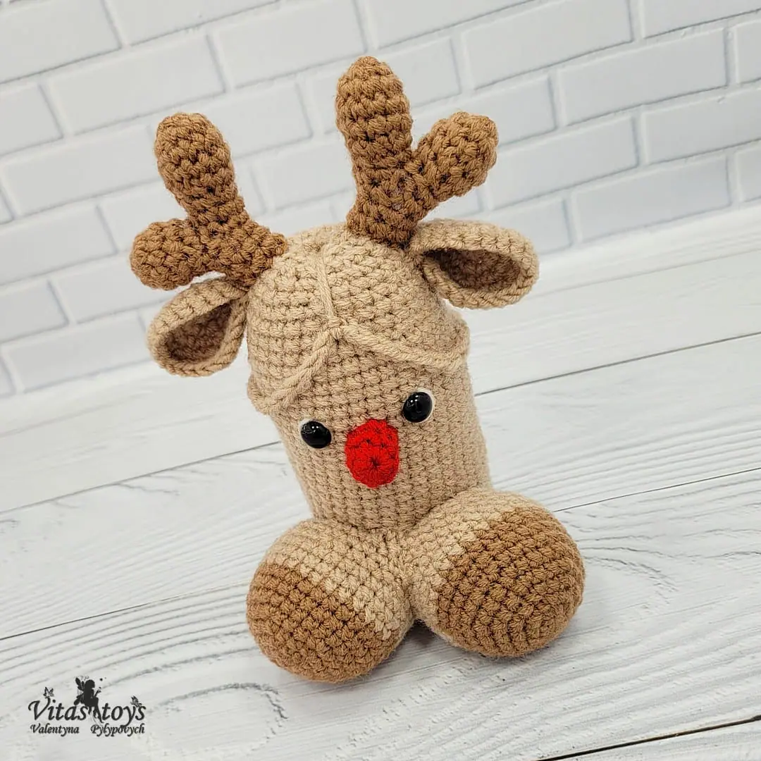 Amigurumi toy pattern Funny Penis Reindeer crochet toy 2 crochet adults toy