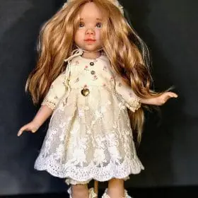 Modèle chic robe dentelle au crochet pour poupée barbie.pattern