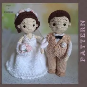 Amigurumi Bride and Groom Crochet Pattern Wedding Crochet Doll Tutorial
