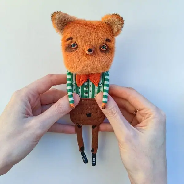 textile-art-doll-red-fox-in-brown-pants