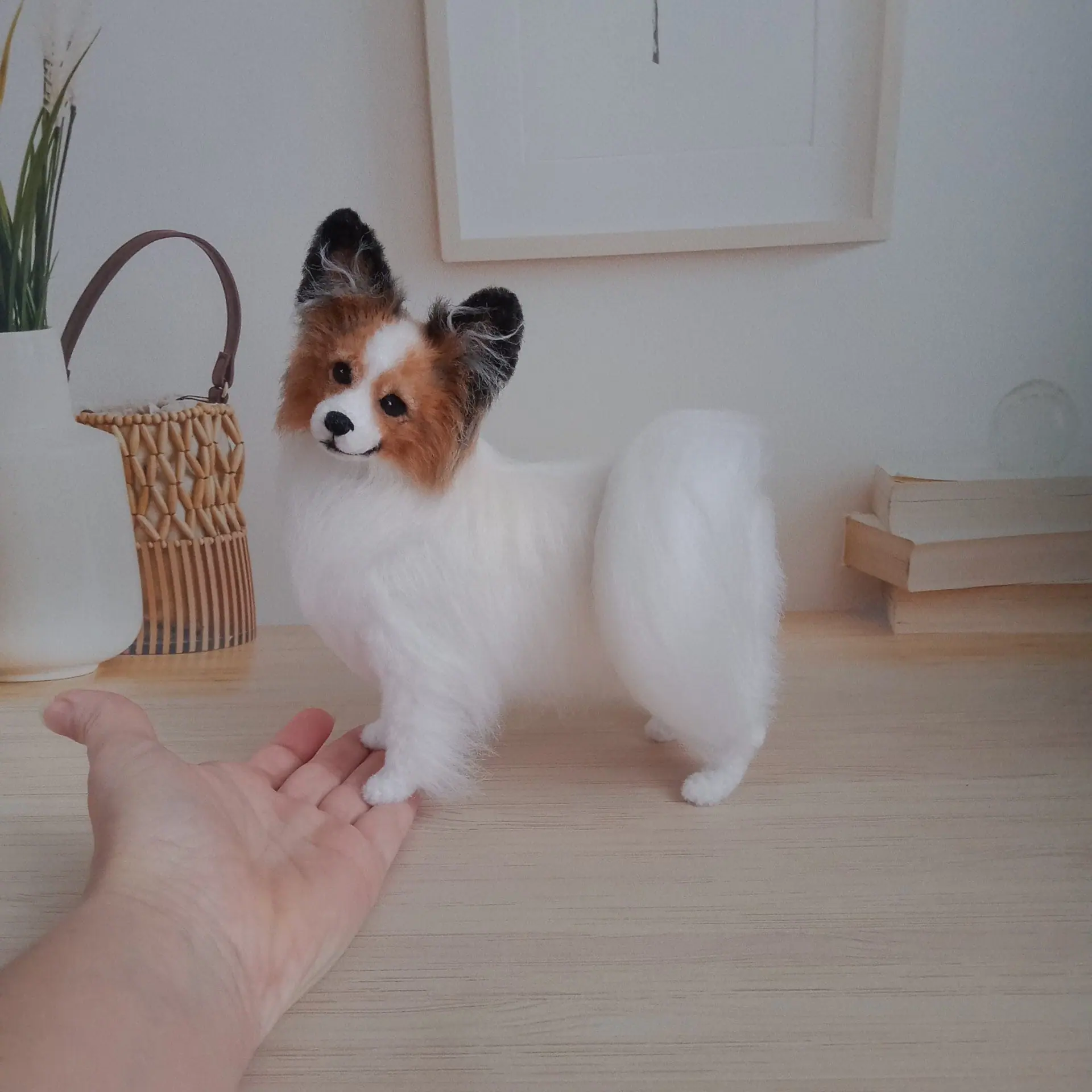 Miniature Custom realistic crochet cutest Papillon