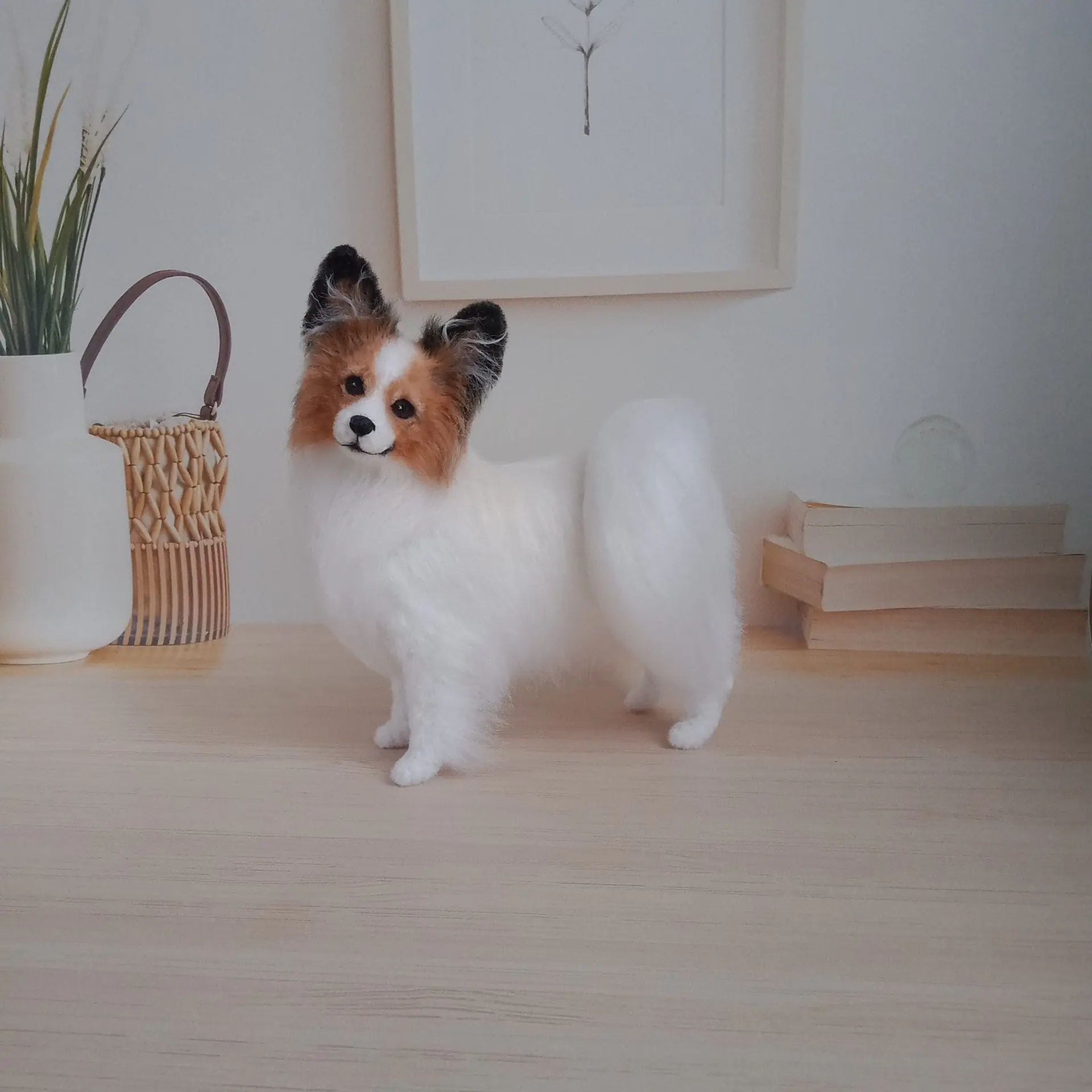 Miniature Custom realistic crochet cutest Papillon