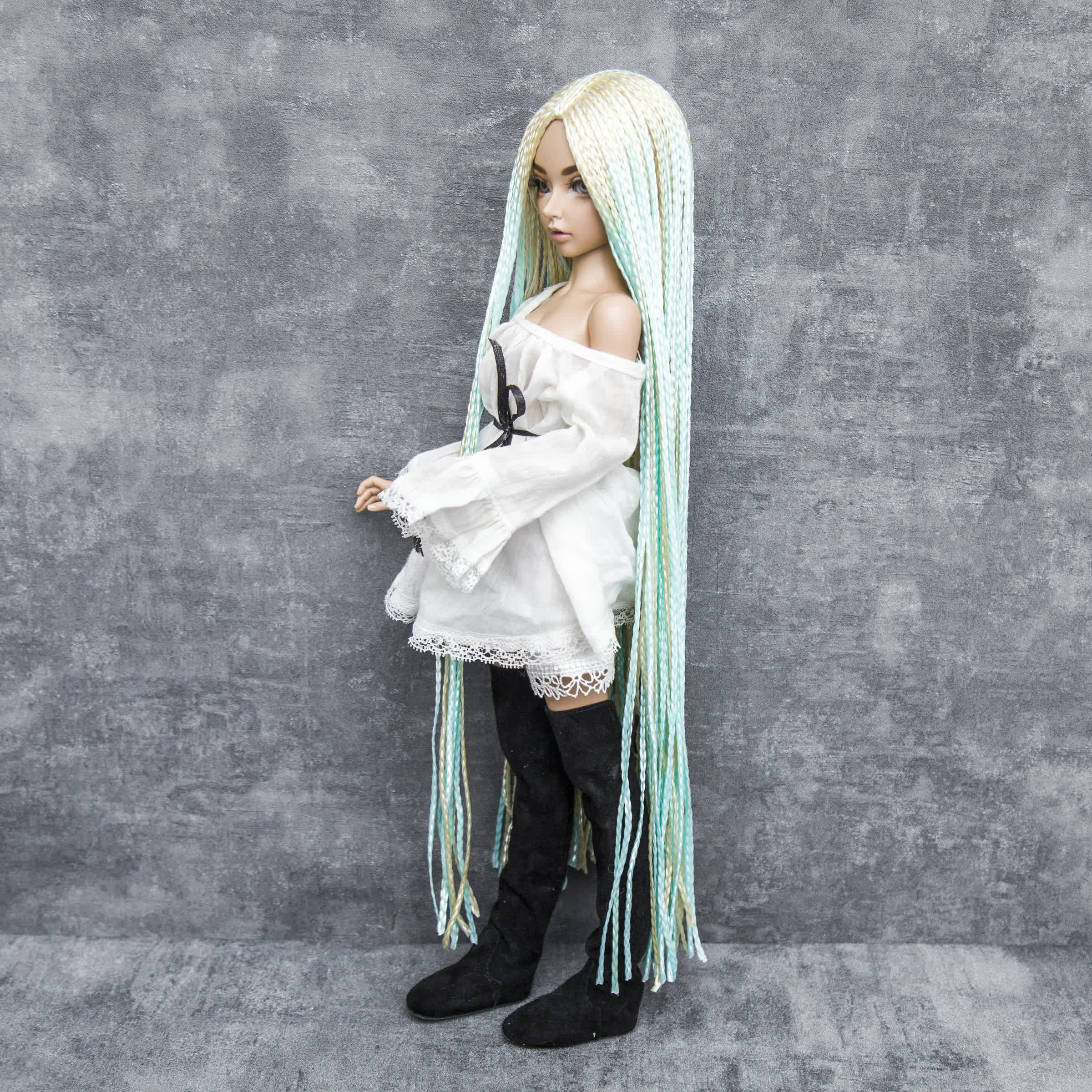 BJD Zi Zi wig blonde Tiffany for head 7 8 6 7 17.5cm