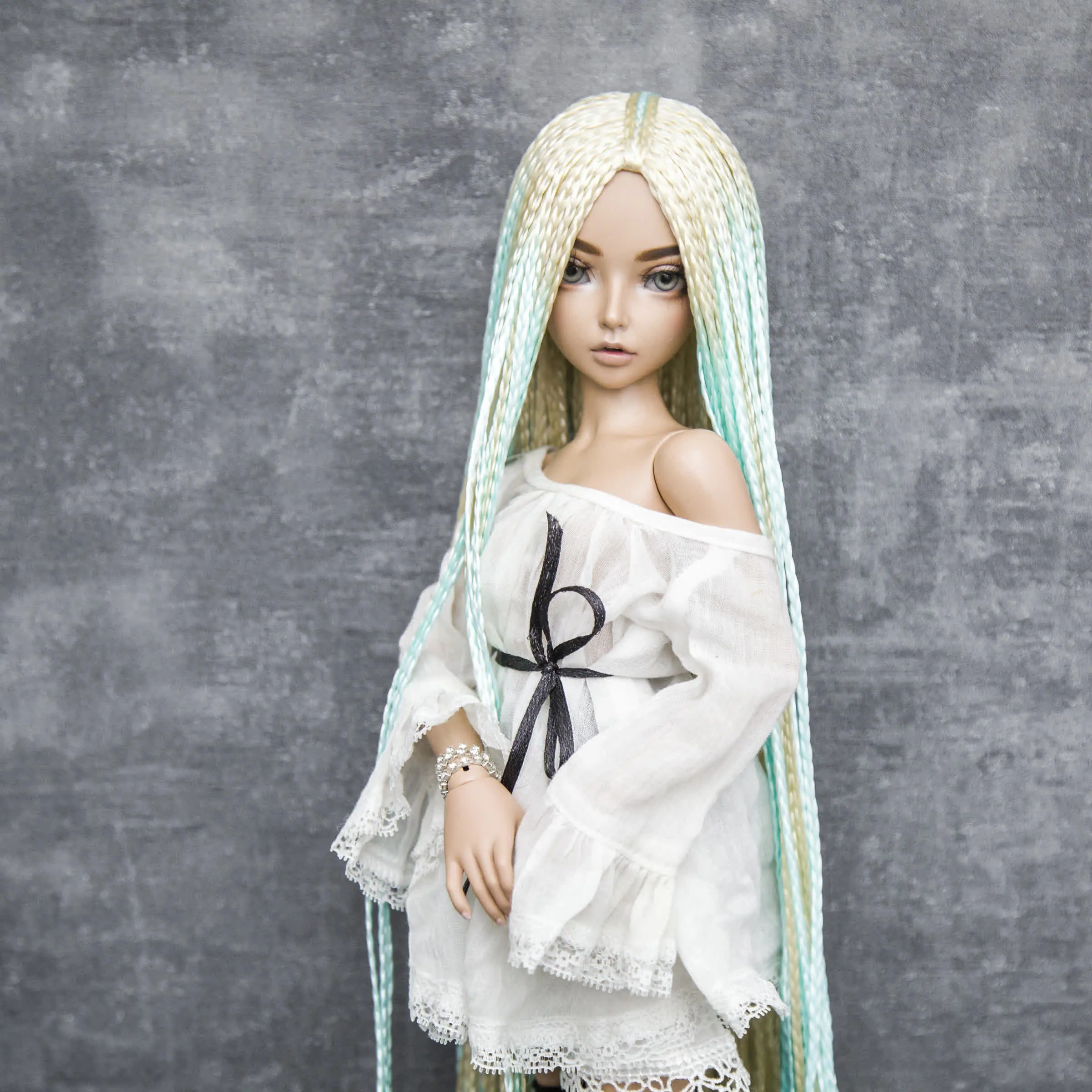 BJD Zi Zi wig blonde Tiffany for head 7 8 6 7 17.5cm