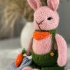 Bunny pdf knitting pattern download - knitted flat - written in ENGLISH Cuddly Bunny
