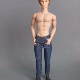 IT homme doll outfit realistic blue jeans