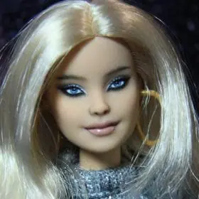 Custom Barbie doll Realistic repaint blonde hair