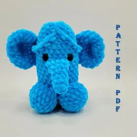 Crochet blue Penis
