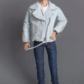 FR homme doll outfit realistic denim jacket