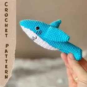 Left shark crochet pattern