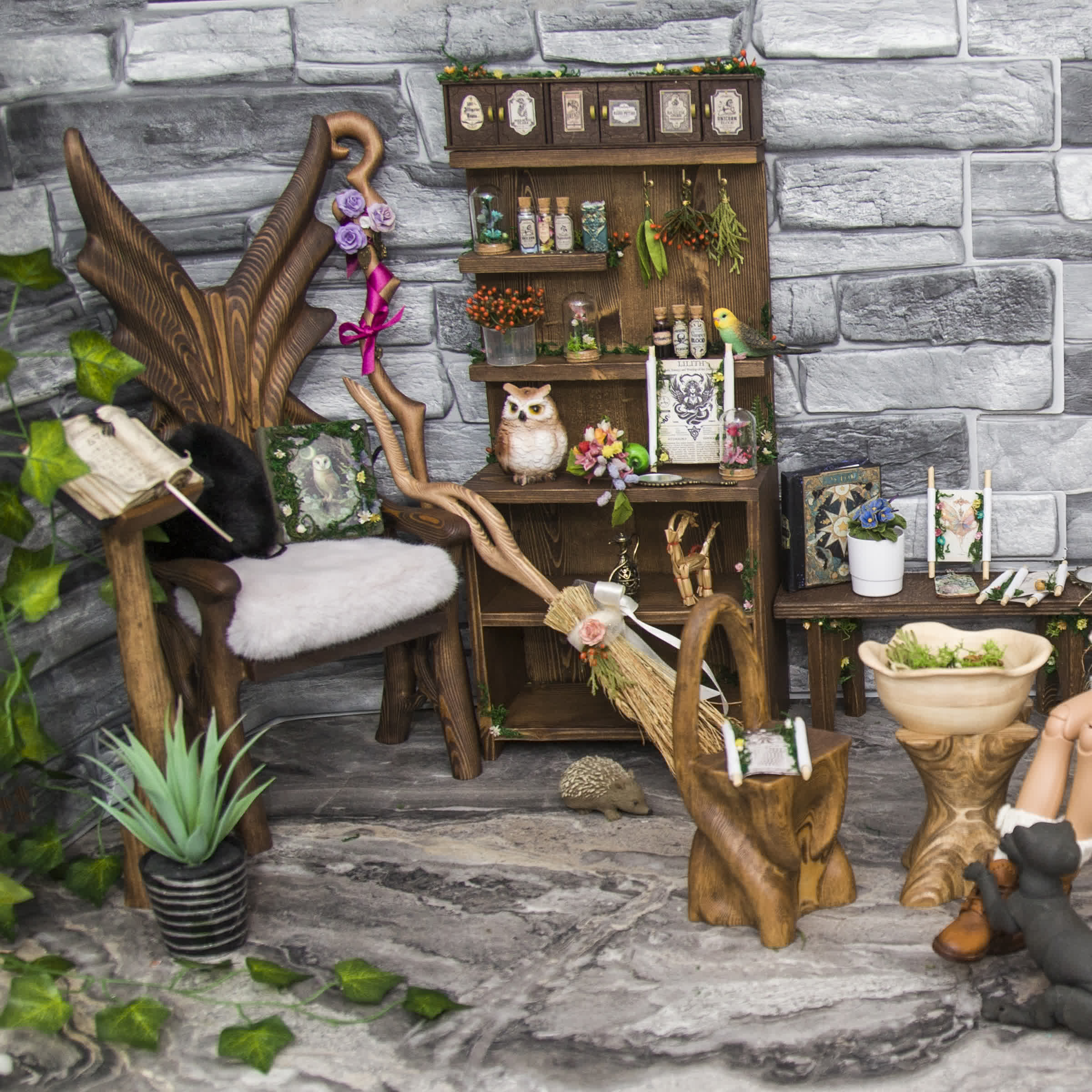 Gorgeous Butterfly Throne (Larch tree) for 1/4 BJD DOLL Gorgeous Butterfly Throne (Larch tree) for 1/4 BJD DOLL
