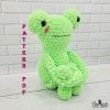crochet green plush