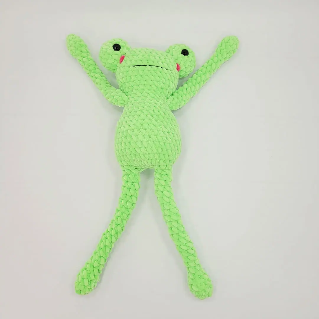 Amigurumi toy pattern Leggy Frog Plush crochet toy