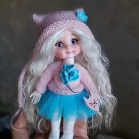 Ooak baboliy doll, for sale