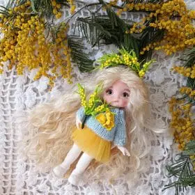 Ooak baboliy doll, for sale