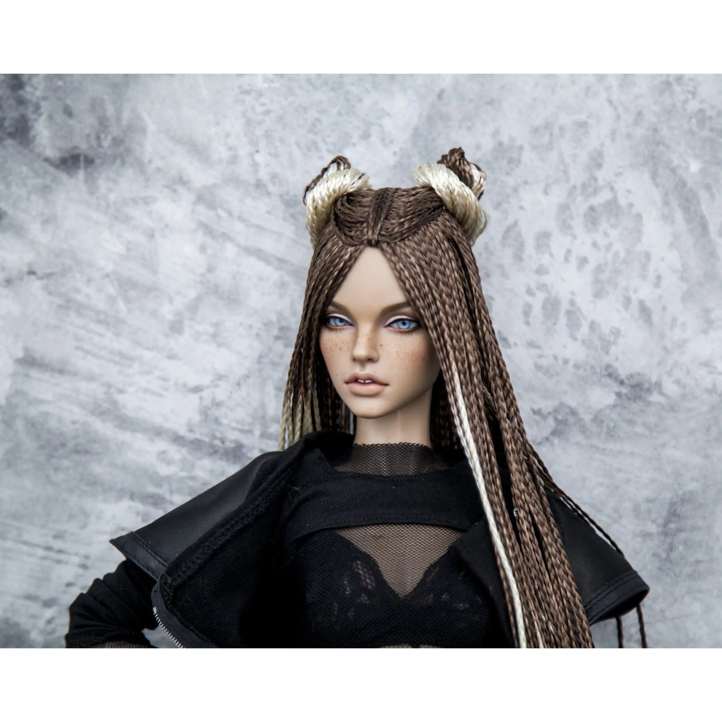 BJD Zi-Zi wig Blonde/Brown/Black for head 8-9 (20,5cm
